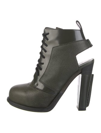 Alexander Wang Leather Lace-Up Boots