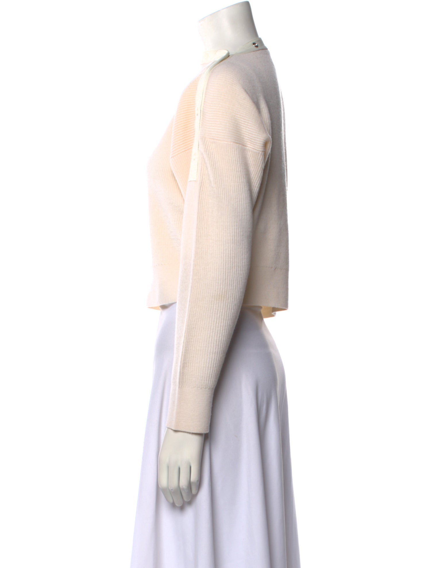 Alexander Wang Merino Wool Bateau Neckline Sweater