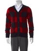 Alexander Wang Wool Plaid Print Cardigan
