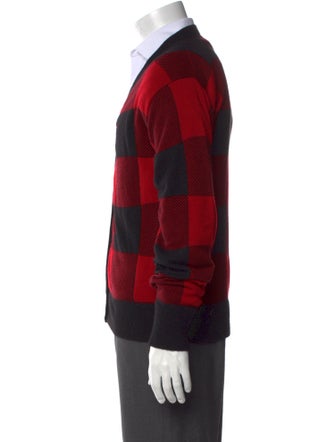 Alexander Wang Wool Plaid Print Cardigan