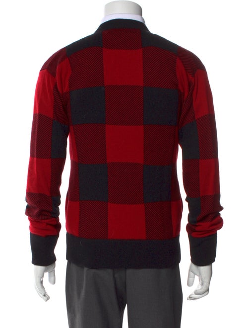 Alexander Wang Wool Plaid Print Cardigan