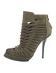 Alexander Wang Suede Animal Print Lace-Up Boots