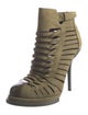 Alexander Wang Suede Animal Print Lace-Up Boots