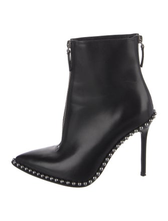 Alexander Wang Leather Studded Accents Boots