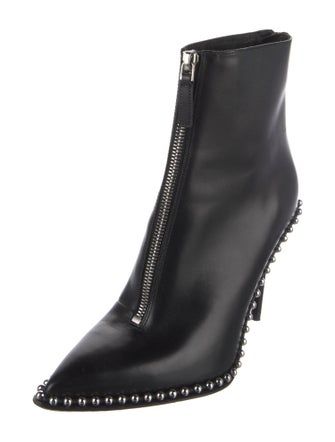 Alexander Wang Leather Studded Accents Boots