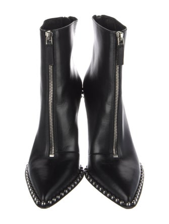 Alexander Wang Leather Studded Accents Boots