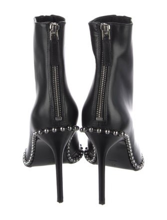 Alexander Wang Leather Studded Accents Boots