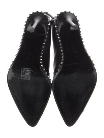 Alexander Wang Leather Studded Accents Boots