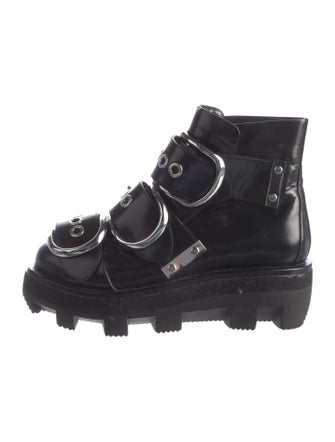 Alexander Wang Leather Combat Boots