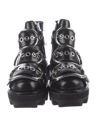 Alexander Wang Leather Combat Boots