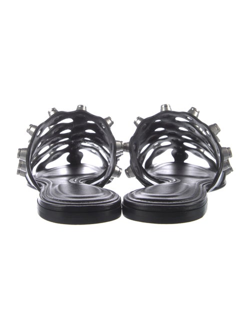 Alexander Wang Leather Studded Accents Slides