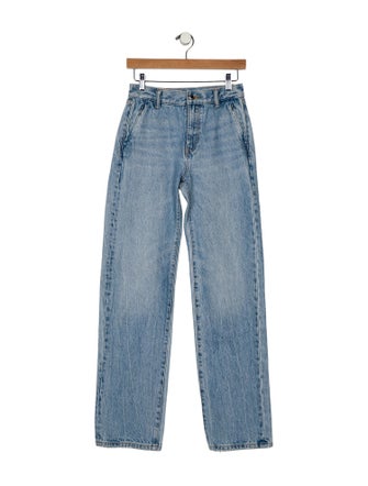 Alexander Wang Mid-Rise Straight Leg Jeans