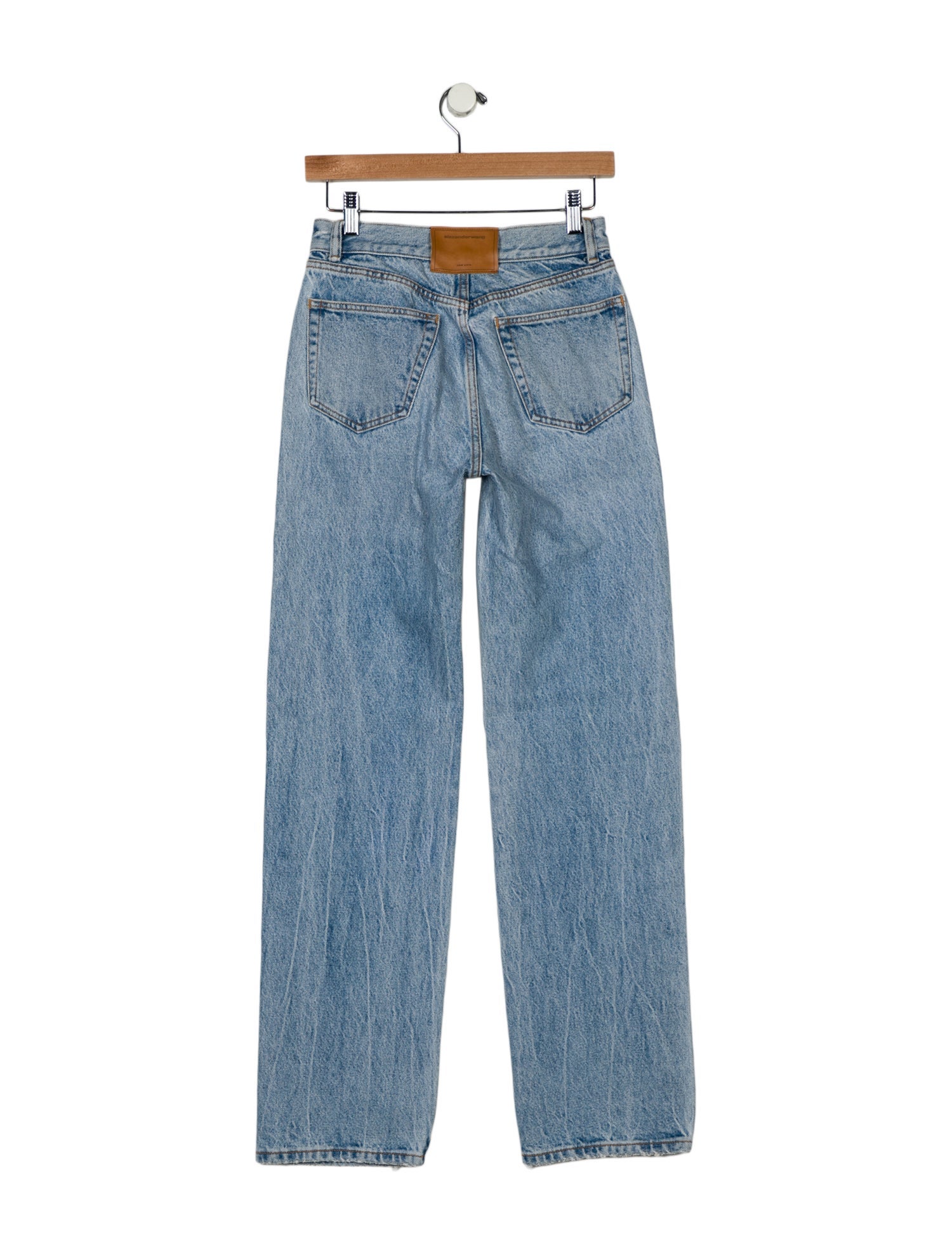 Alexander Wang Mid-Rise Straight Leg Jeans