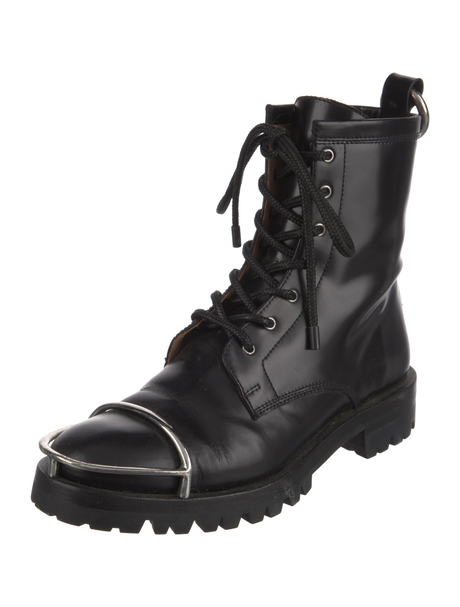 Alexander Wang Leather Combat Boots