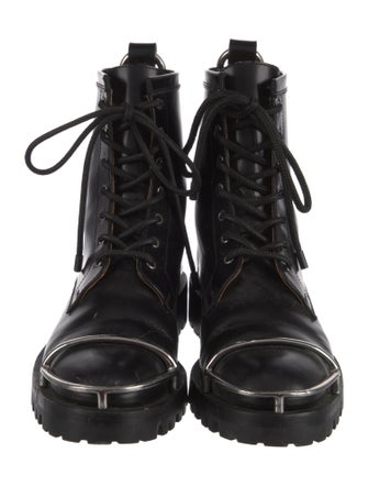 Alexander Wang Leather Combat Boots