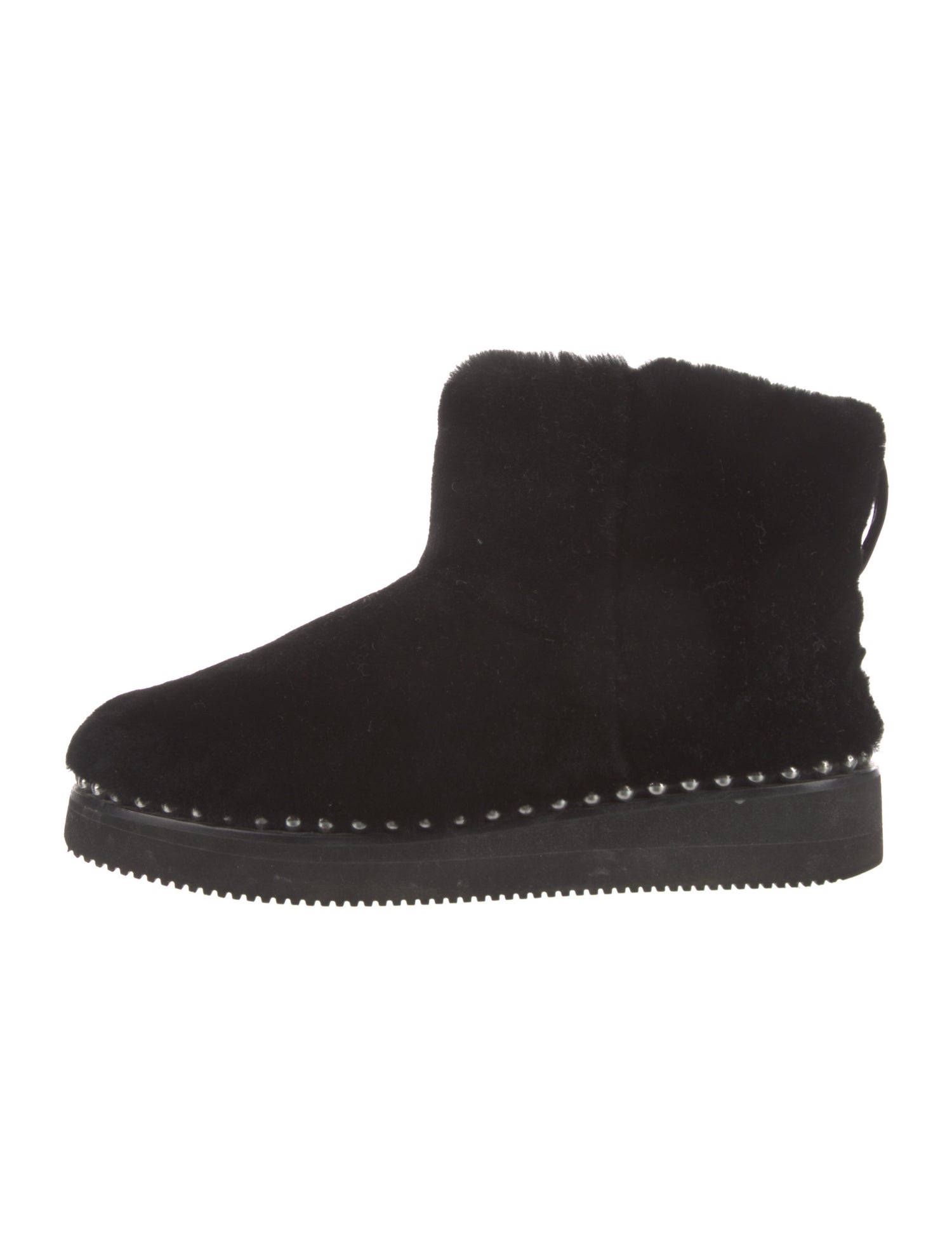 Alexander Wang Shearling Studded Accents Boots