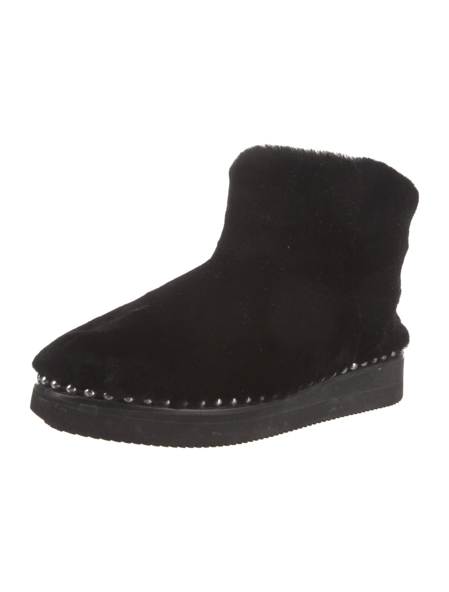 Alexander Wang Shearling Studded Accents Boots