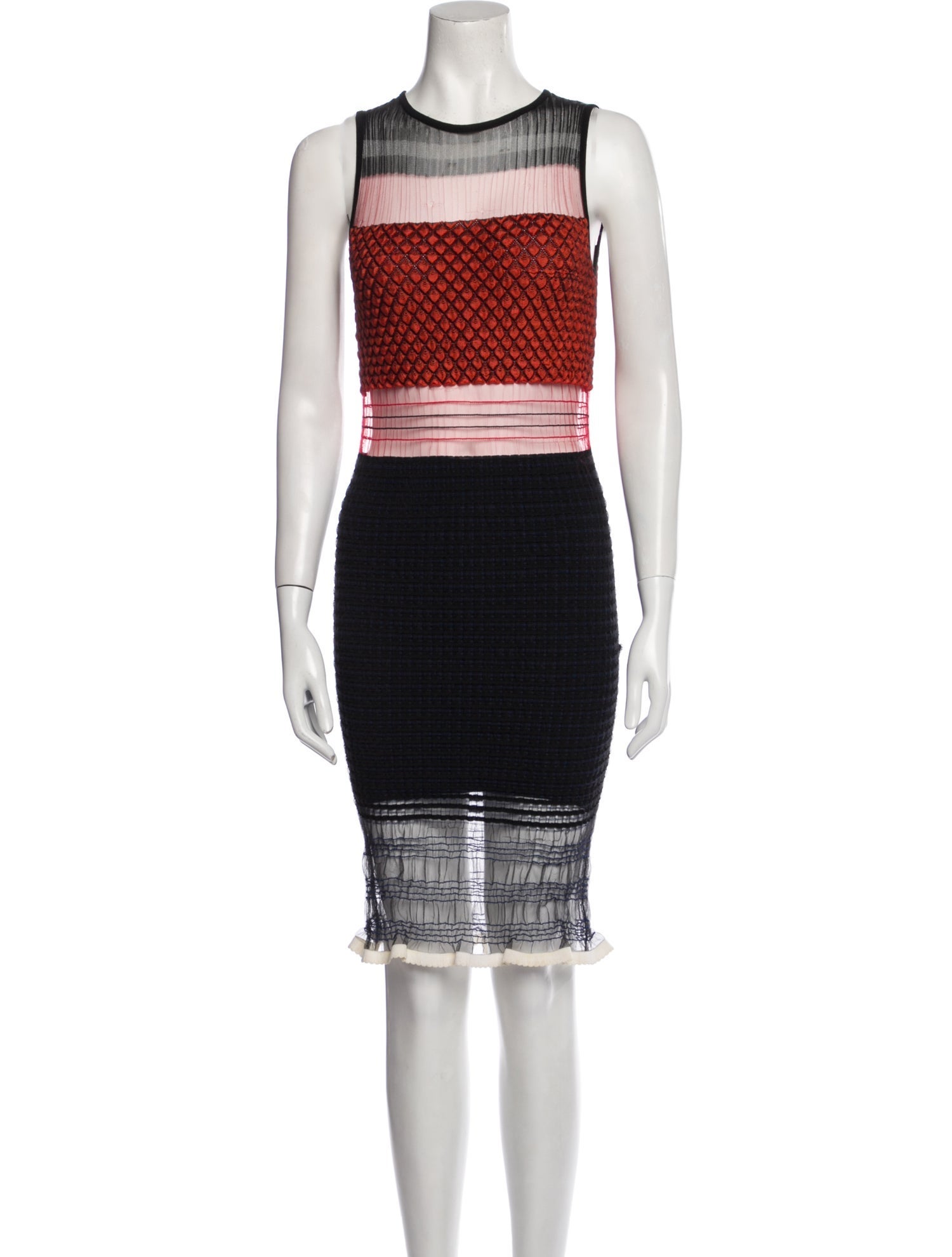 Alexander Wang Striped Knee-Length Dress