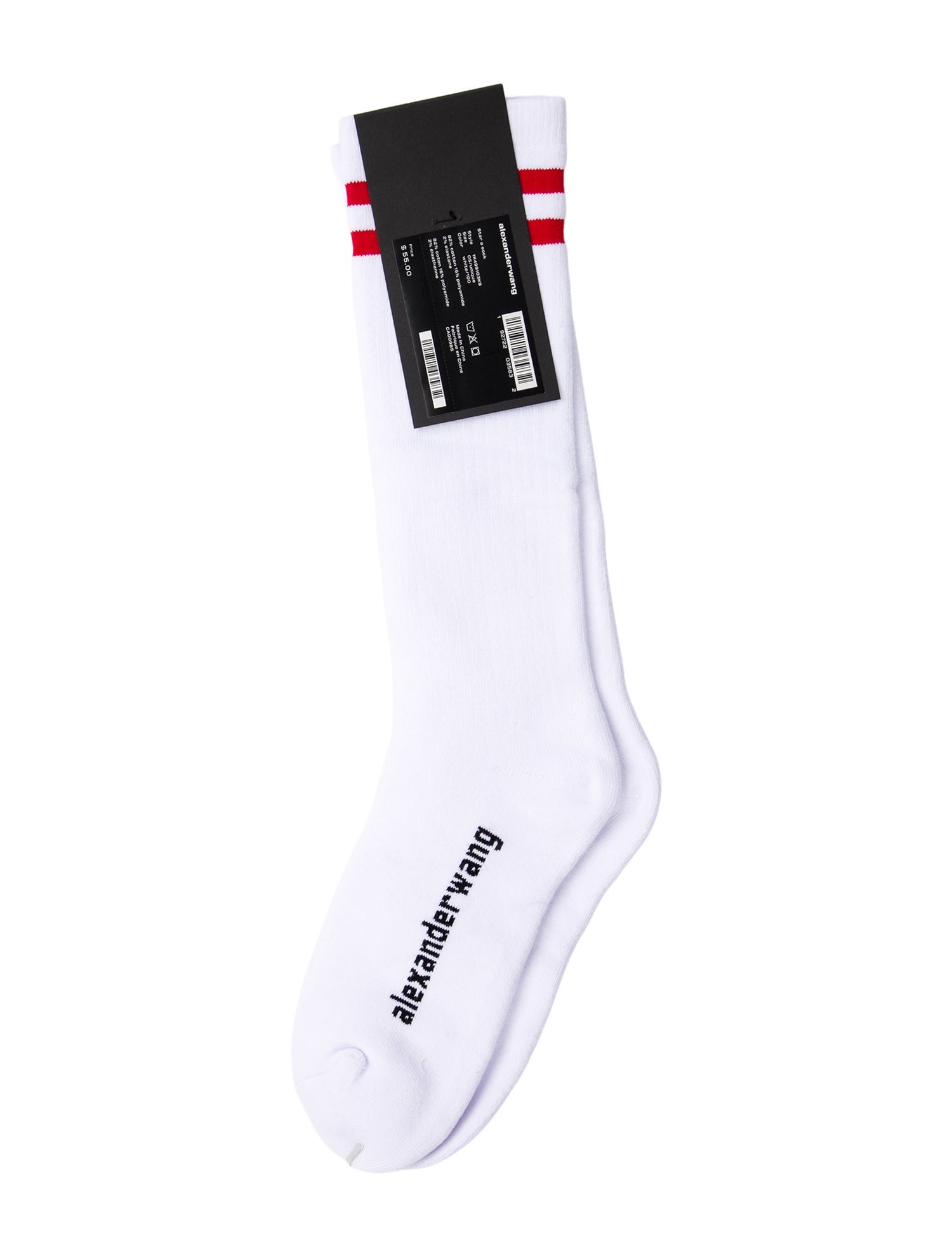 Alexander Wang white pattern print socks w/Tags
