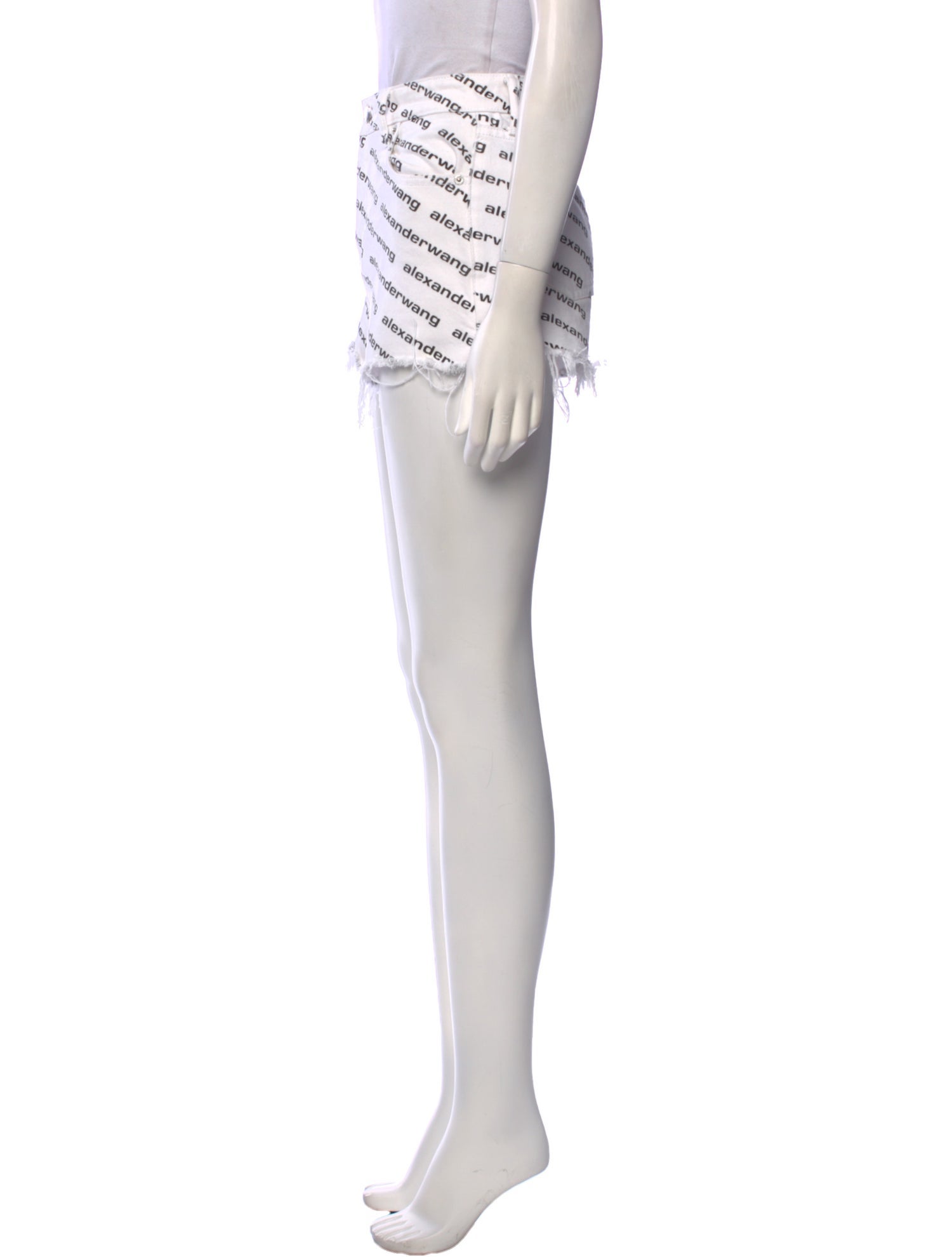 Alexander Wang Striped Mini Shorts