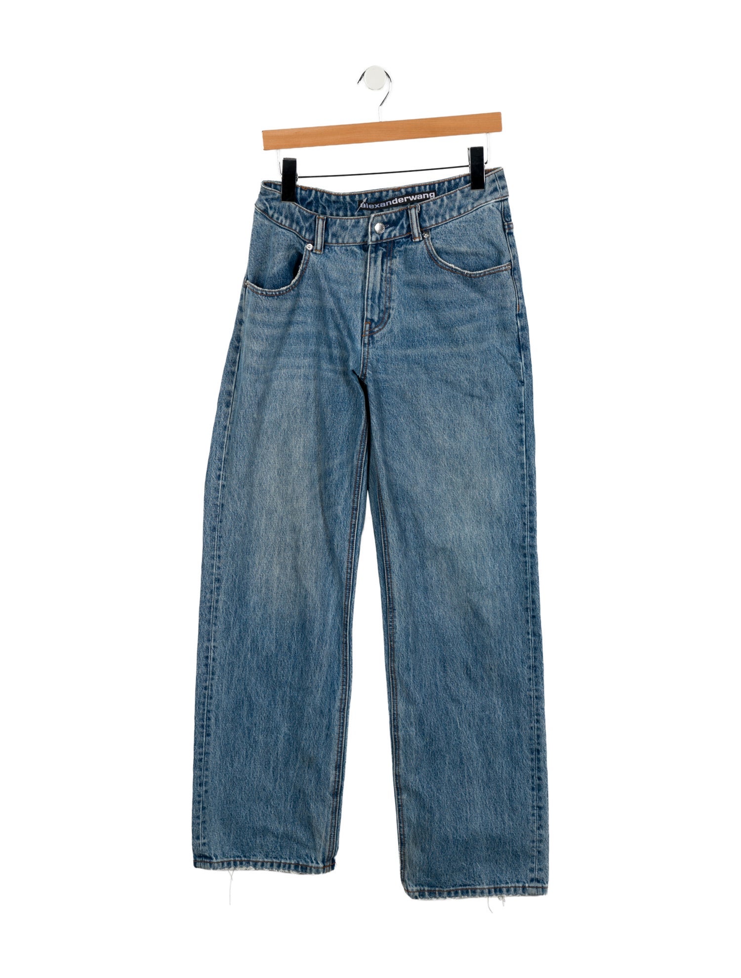 Alexander Wang Mid-Rise Wide Leg Jeans
