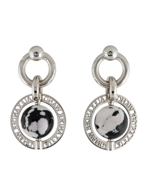 Alexander Wang Marbled Globe Drop Earrings