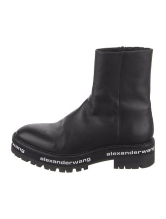 Alexander Wang Leather Combat Boots