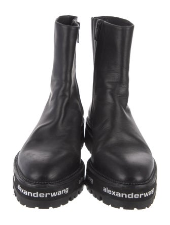 Alexander Wang Leather Combat Boots