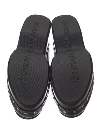 Alexander Wang Leather Studded Accents Mules