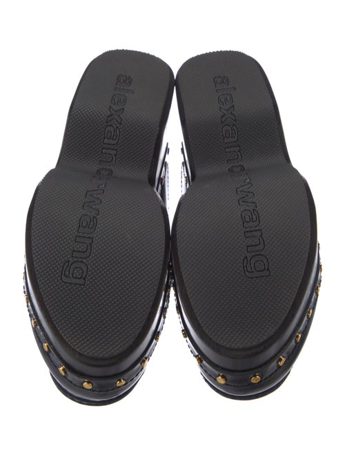 Alexander Wang Leather Studded Accents Mules
