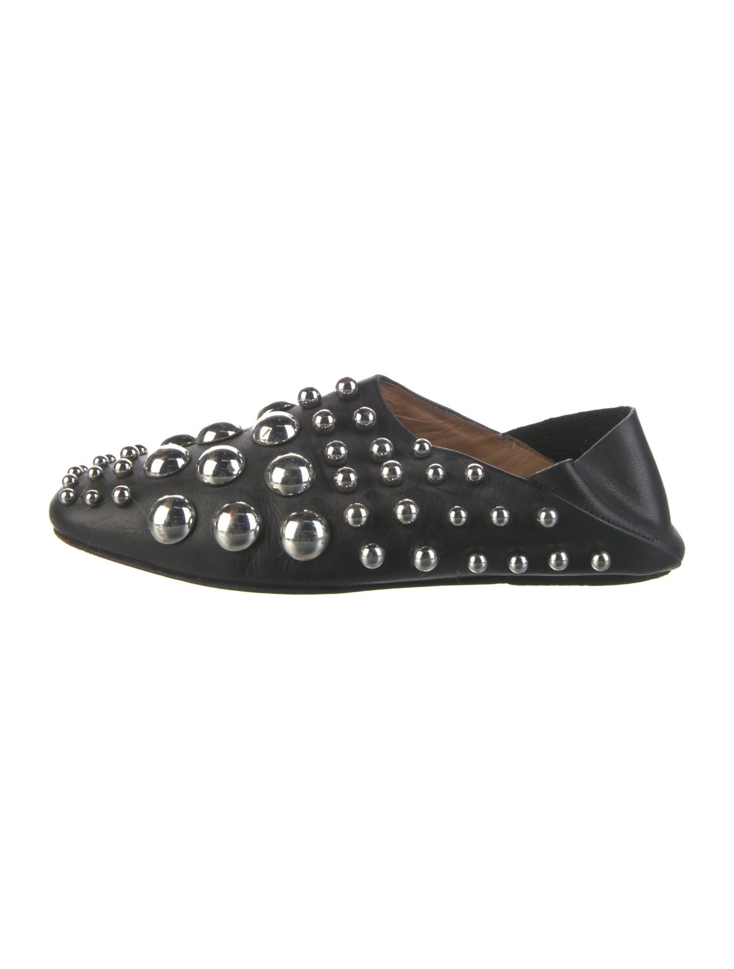 Alexander Wang Leather Studded Accents Flats