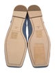 Alexander Wang Denim Bow Accents Ballet Flats