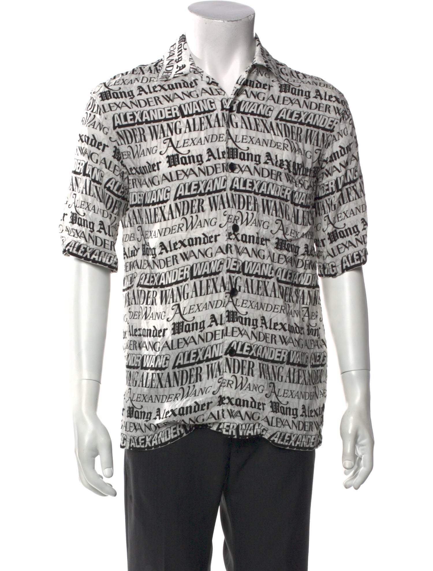 Alexander Wang Printed Short Sleeve Shirt