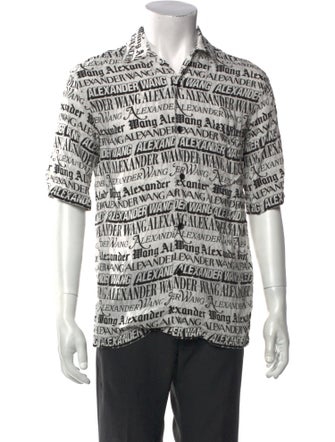 Alexander Wang Printed Short Sleeve Shirt