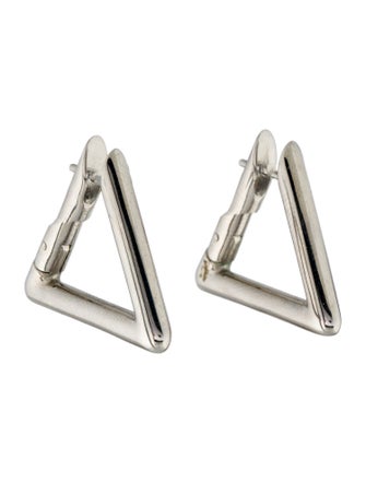 Alexander Wang Triangle Link Hoop Earrings