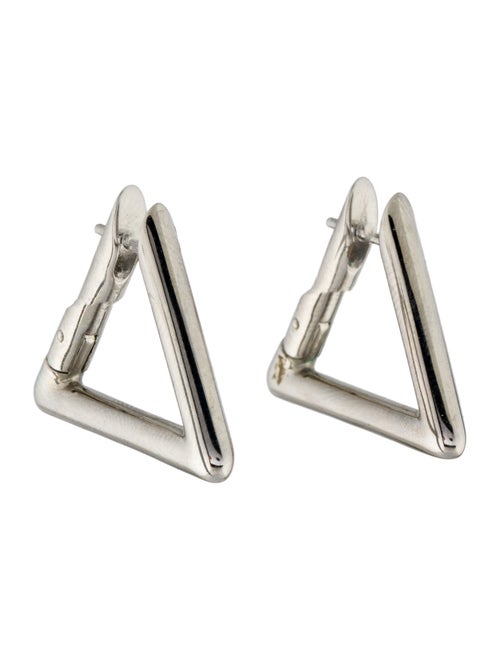 Alexander Wang Triangle Link Hoop Earrings