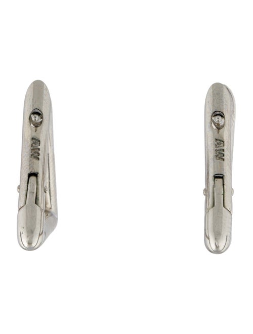 Alexander Wang Triangle Link Hoop Earrings