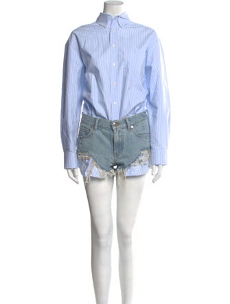 Alexander Wang Tie-Dye Print Mock Neck Romper