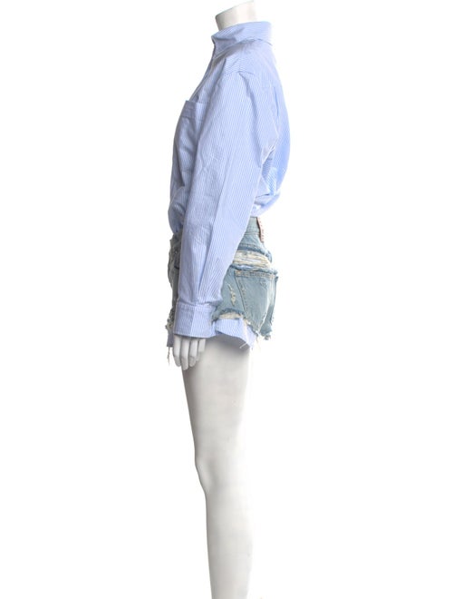 Alexander Wang Tie-Dye Print Mock Neck Romper