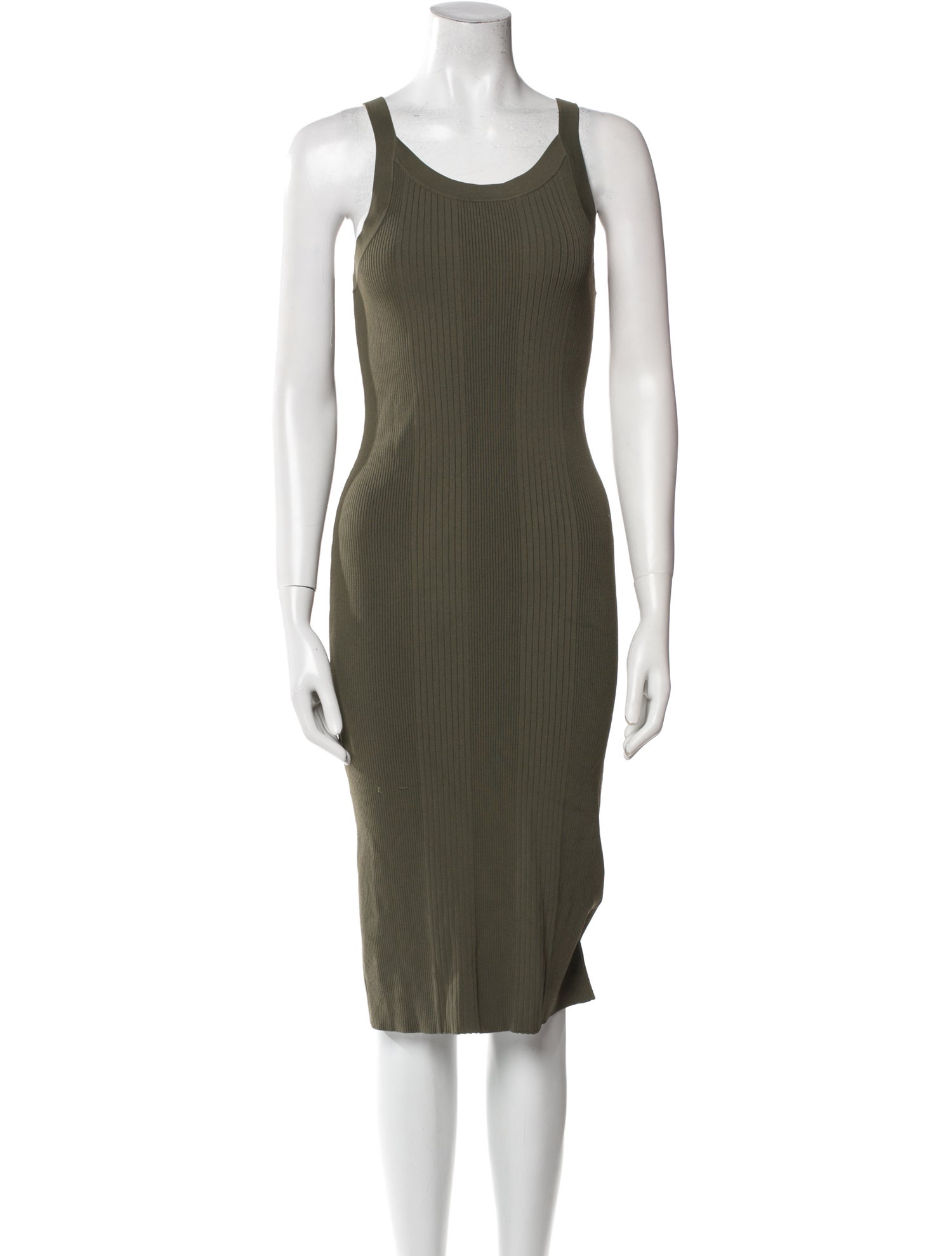 Alexander Wang Scoop Neck Midi Length Dress
