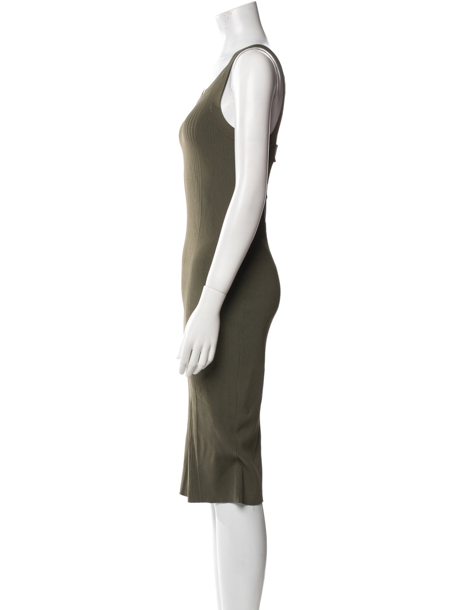 Alexander Wang Scoop Neck Midi Length Dress