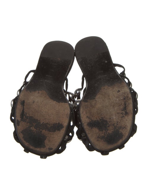 Alexander Wang Suede Studded Accents Slides
