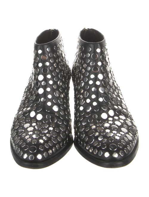 Alexander Wang Leather Polka Dot Print Boots