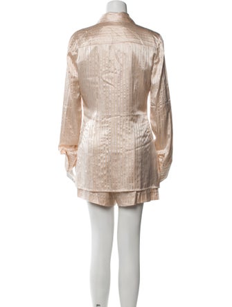 Alexander Wang Silk Striped Short Set