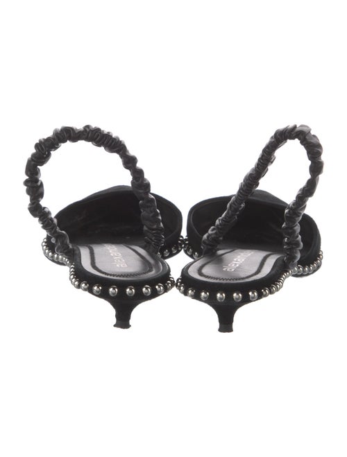 Alexander Wang Suede Studded Accents Mules