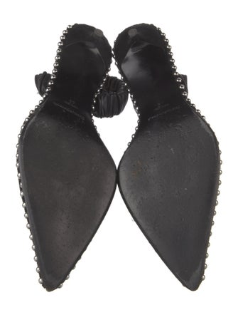 Alexander Wang Suede Studded Accents Mules