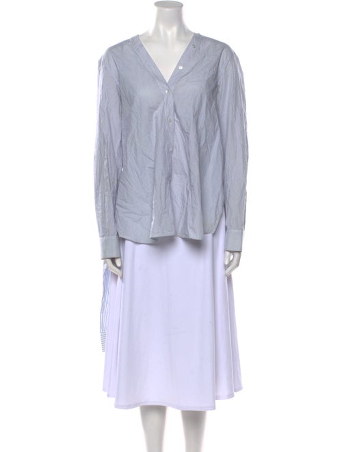 Alexander Wang Striped V-Neck Tunic