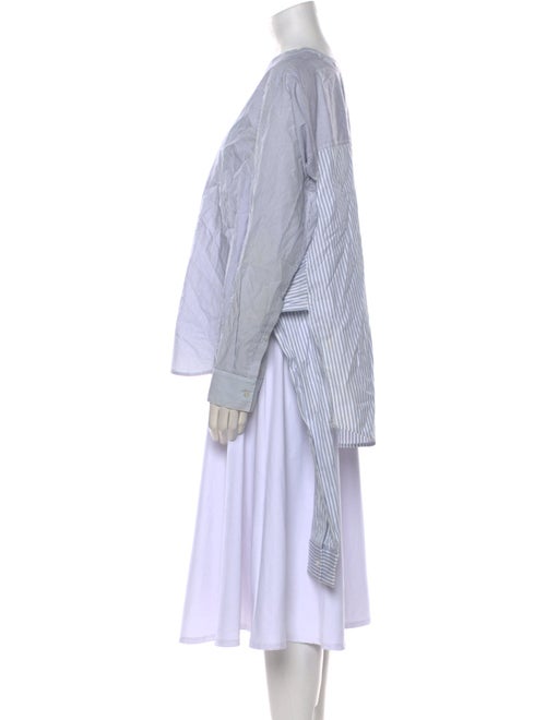 Alexander Wang Striped V-Neck Tunic