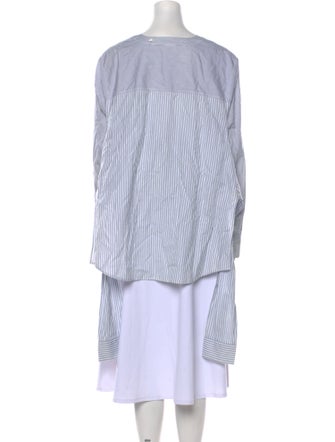 Alexander Wang Striped V-Neck Tunic