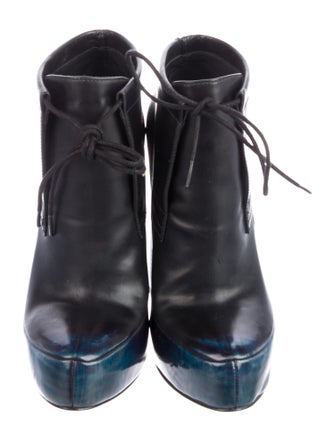 Alexander Wang Leather Lace-Up Boots